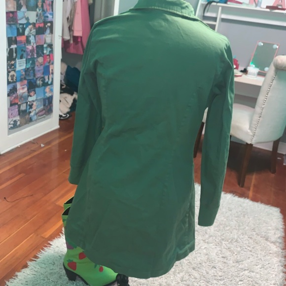 vintage green adidas zip up dress - Picture 4 of 4